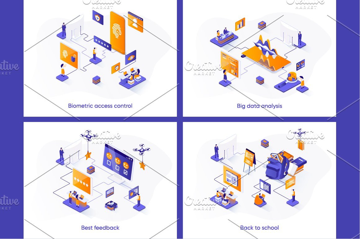 Isometric Concept Illustration Kit