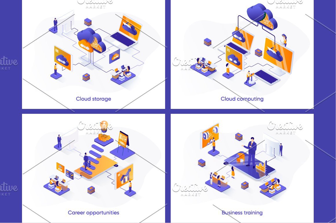 Isometric Concept Illustration Kit