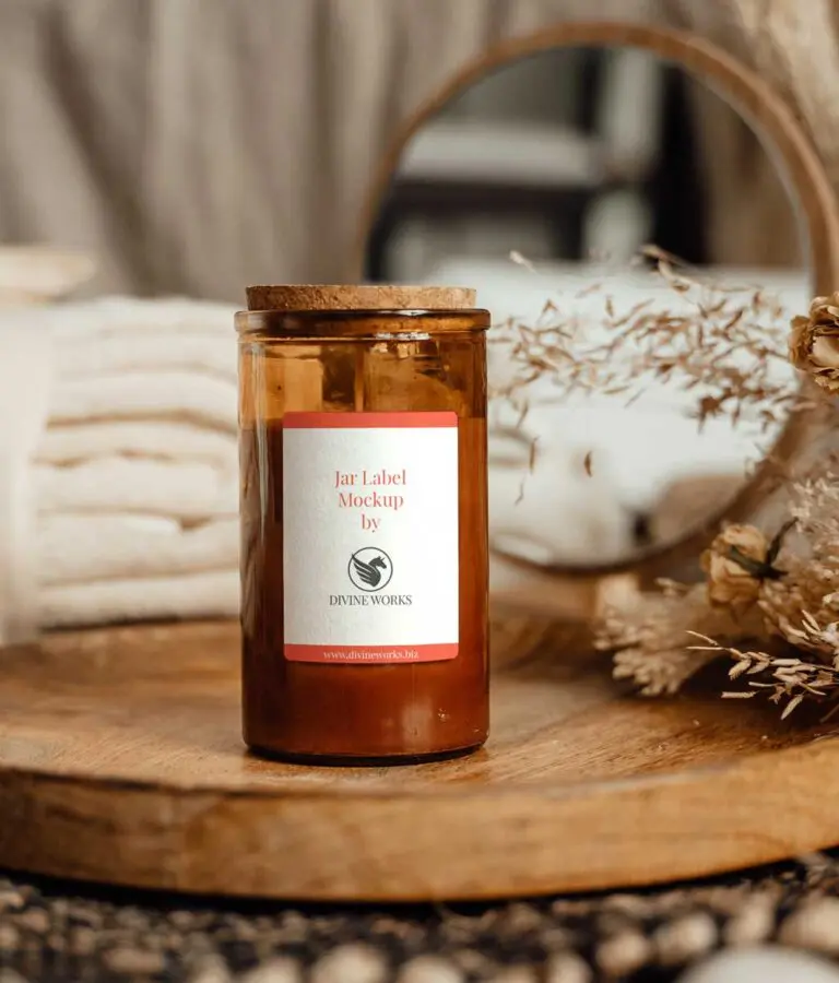 Jar Label Mockup free