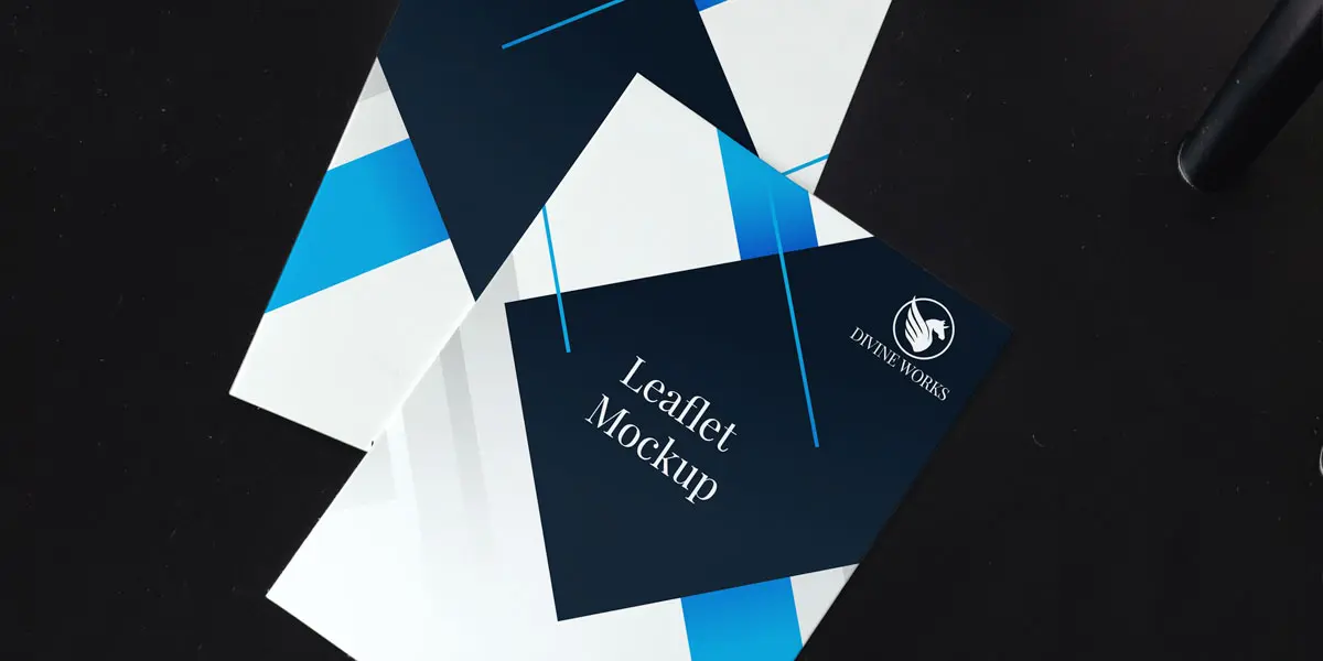 Leaflet Mockup PSD Free Download