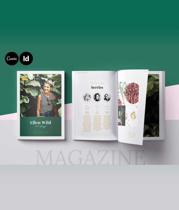 Magazine / CANVA, INDD / Ellen