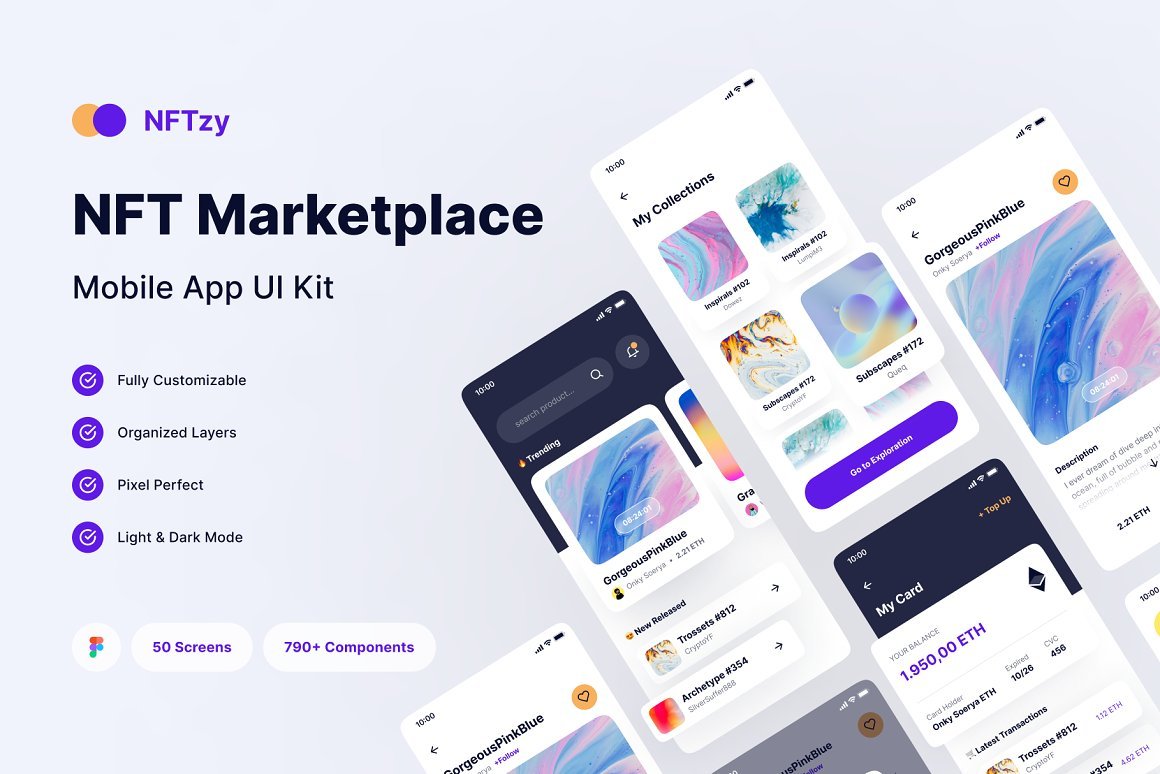NFTzy, NFT - Marketplace UI Kit