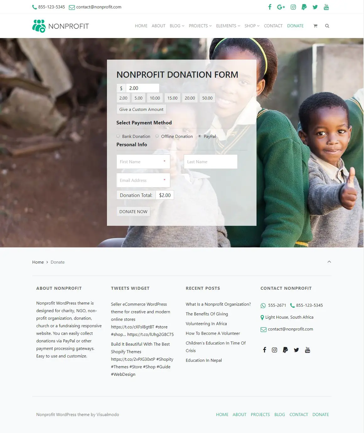 Nonprofit WordPress Theme