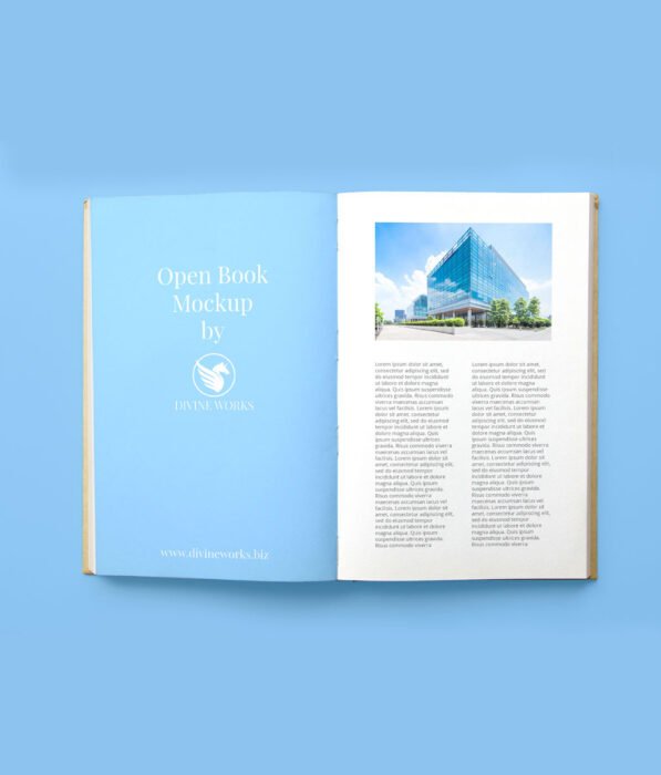 Free Open Book Mockup