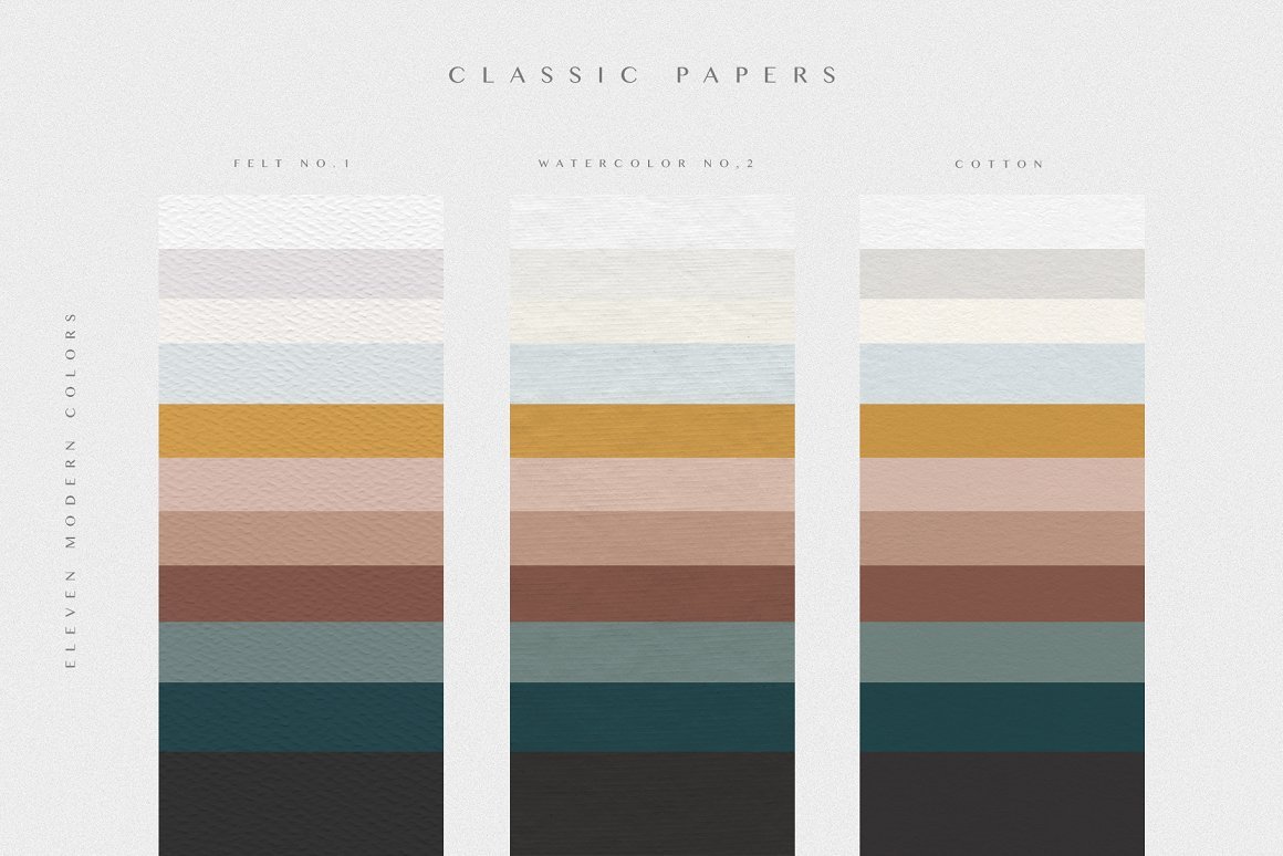Paper Textures in Modern Colors