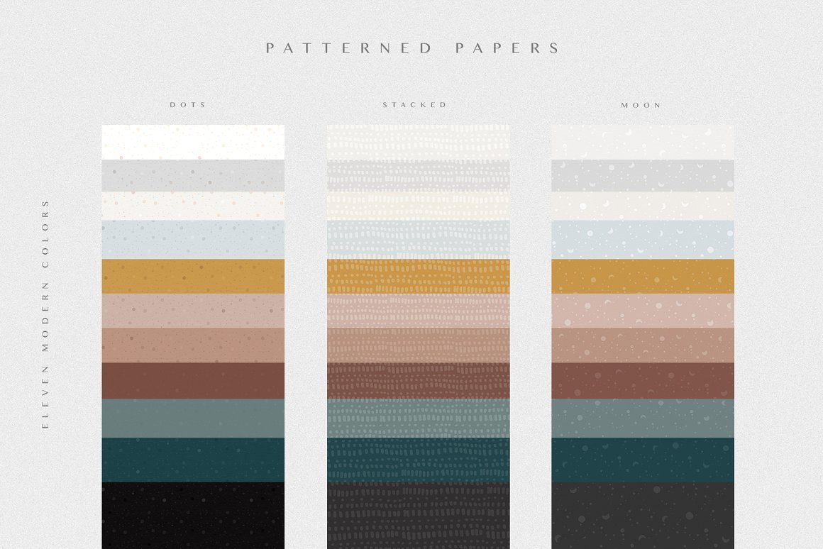 Paper Textures in Modern Colors