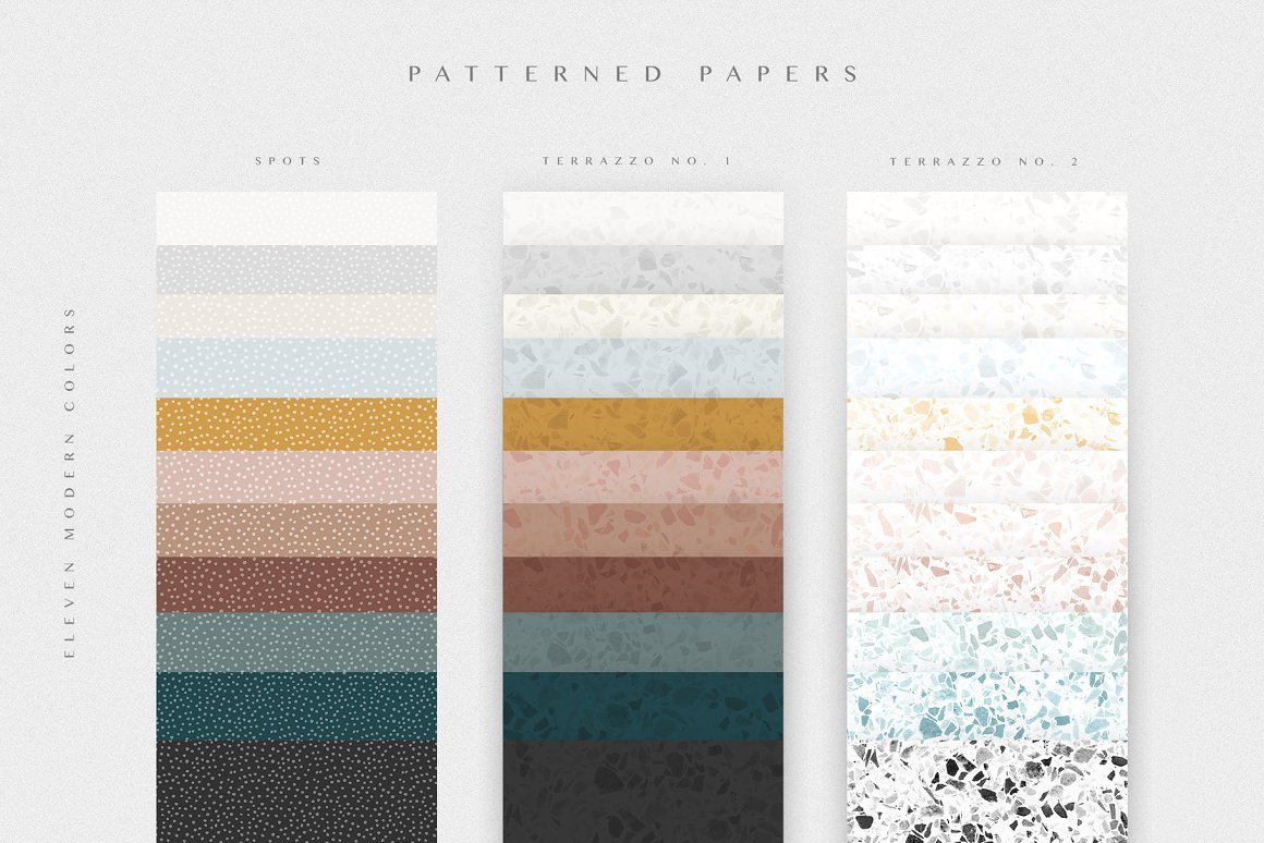 Paper Textures in Modern Colors
