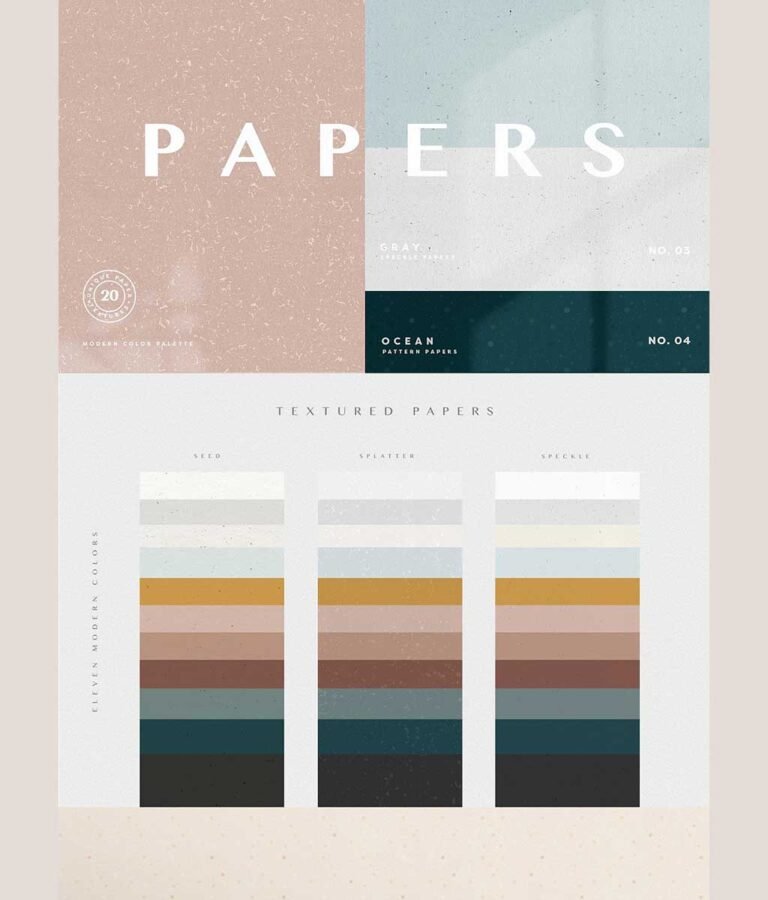 Paper Textures in Modern Colors