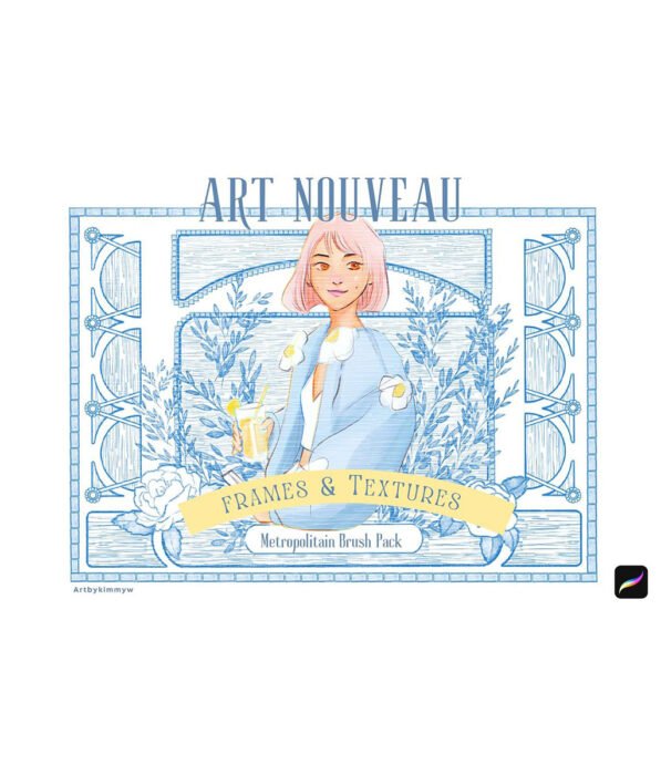 Procreate Art Nouveau Frames Brushes