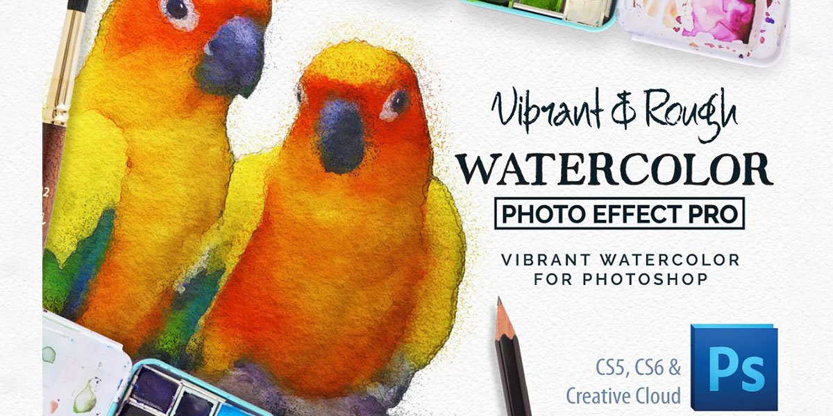 Vibrant Watercolor Photo Effect Kit