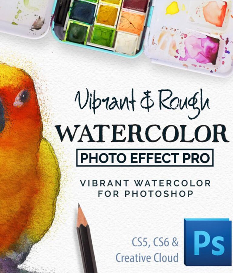 Vibrant Watercolor Photo Effect Kit