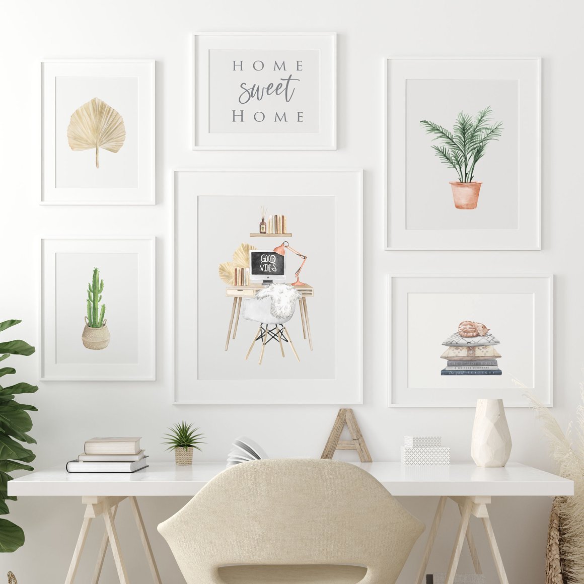 Watercolor Workspace Elements