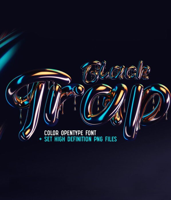 Black Trap - Color Bitmap Font