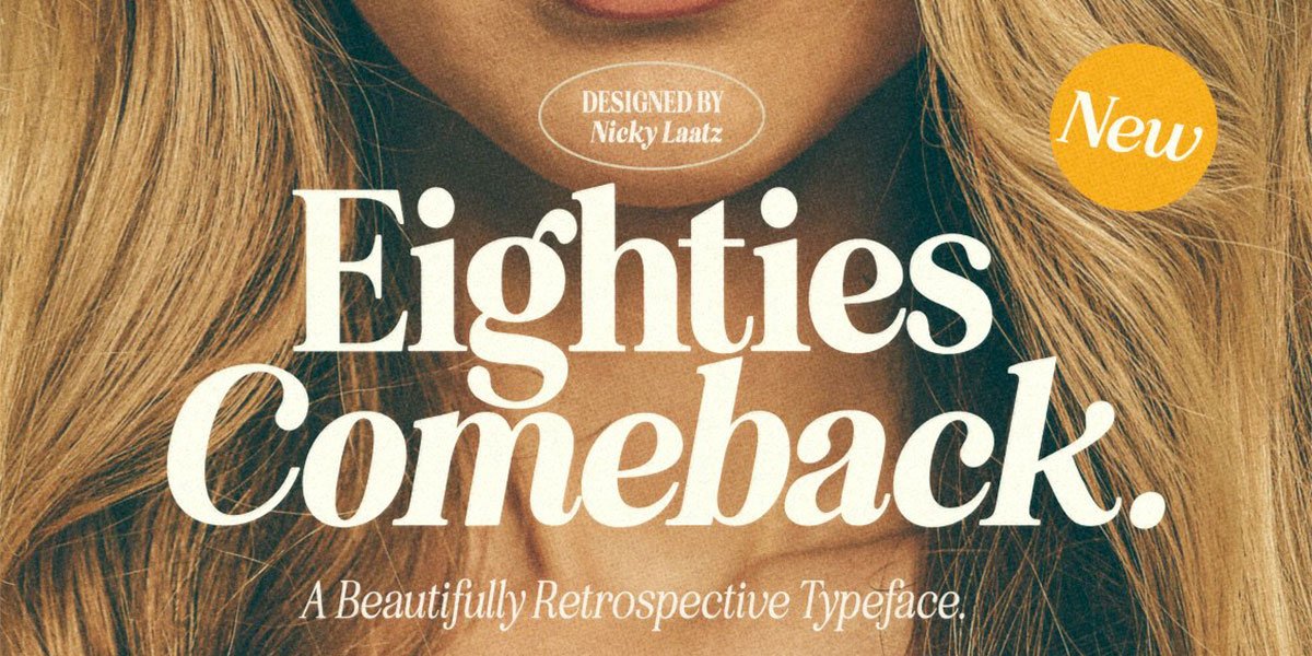 Eighties Comeback Serif (70 fonts)