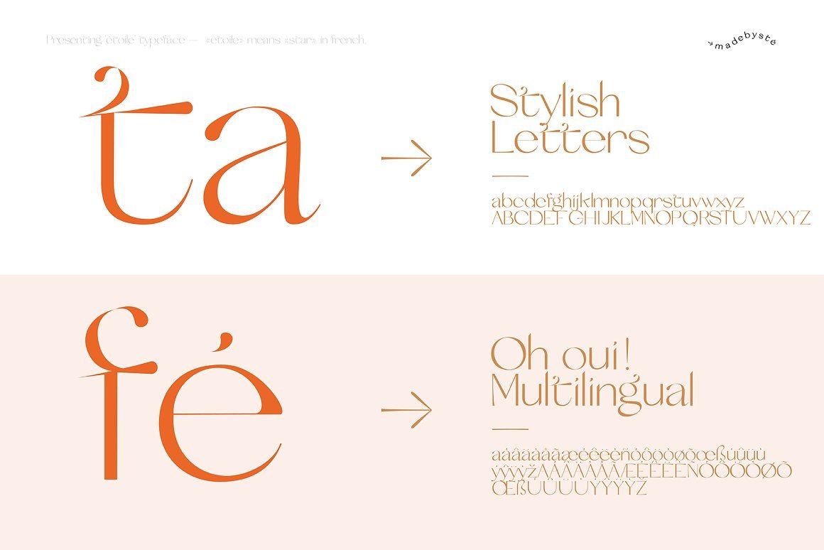 Etoile Typeface