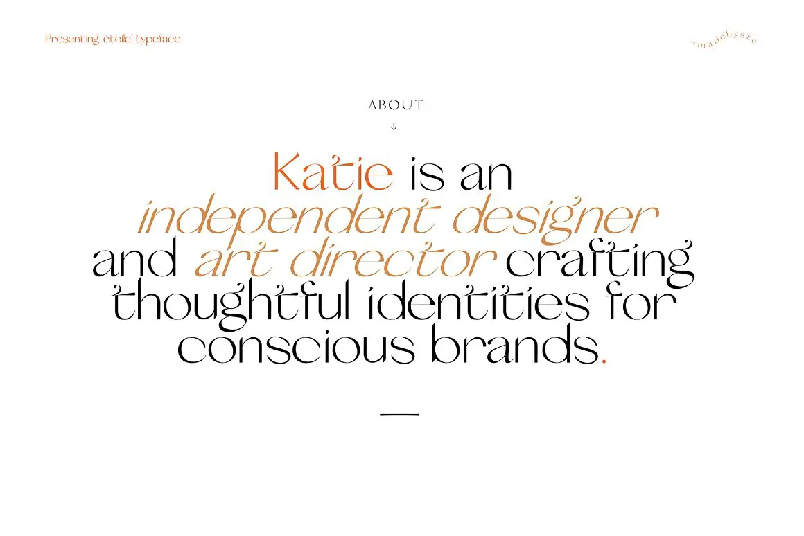 Etoile Typeface