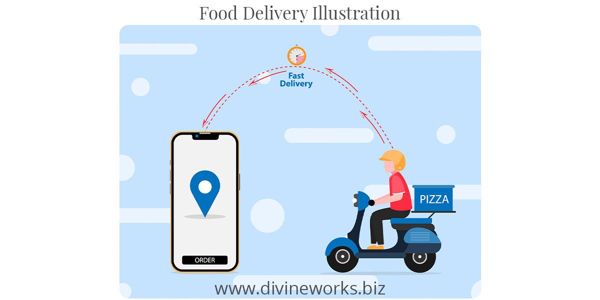 Food Delivery Illustration