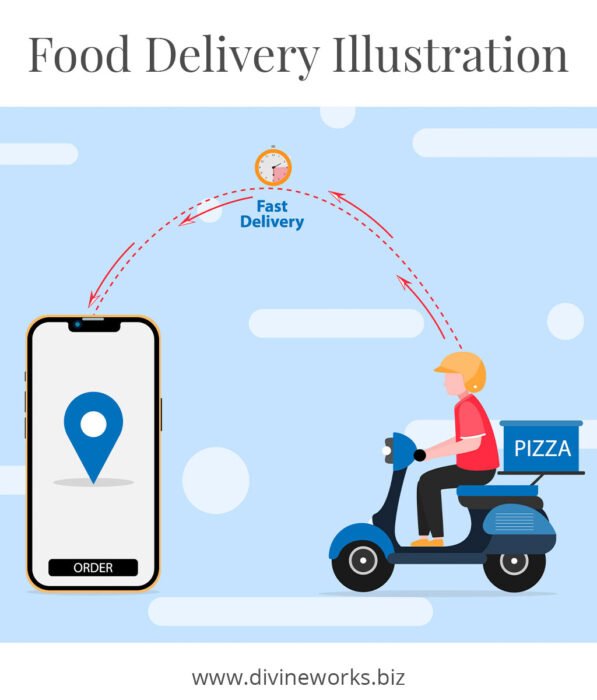 Food Delivery Illustration