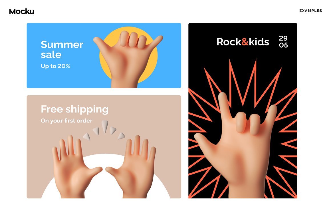 Hand gestures pack