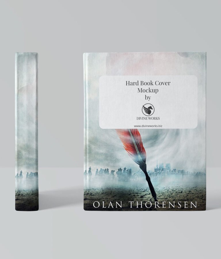 Free Hard Book Cover Mockup Download