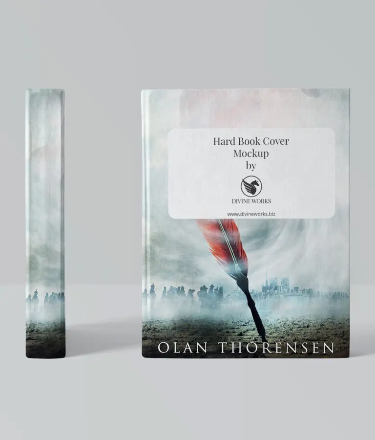 Free Hard Book Cover Mockup Download