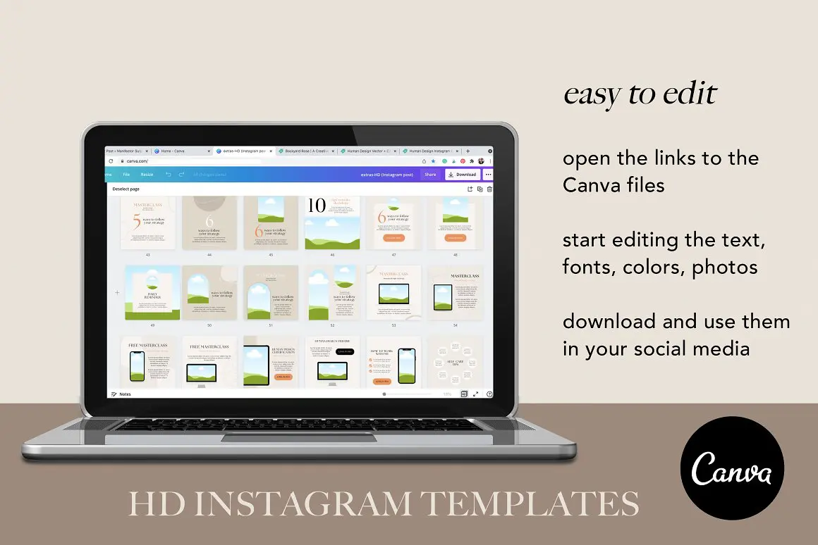 Human Design Instagram Template