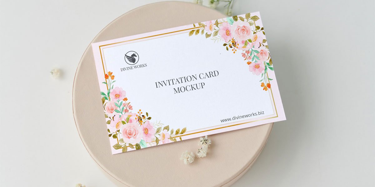 Invitation Card Mockup Download