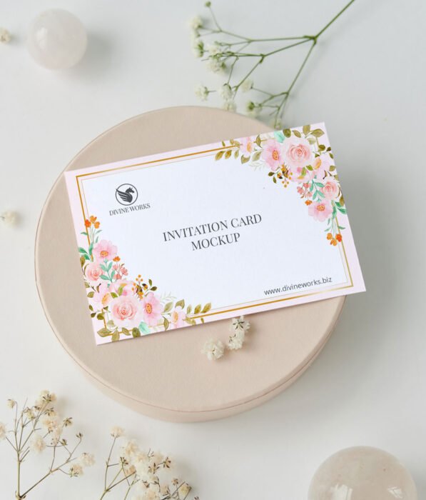 Invitation Card Mockup Download