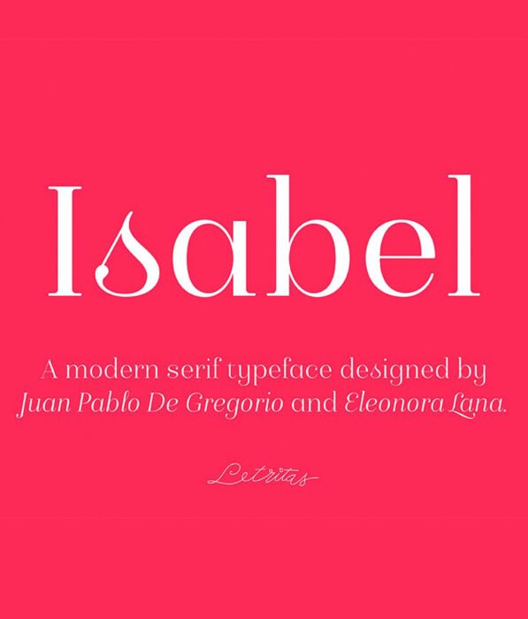 Isabel font