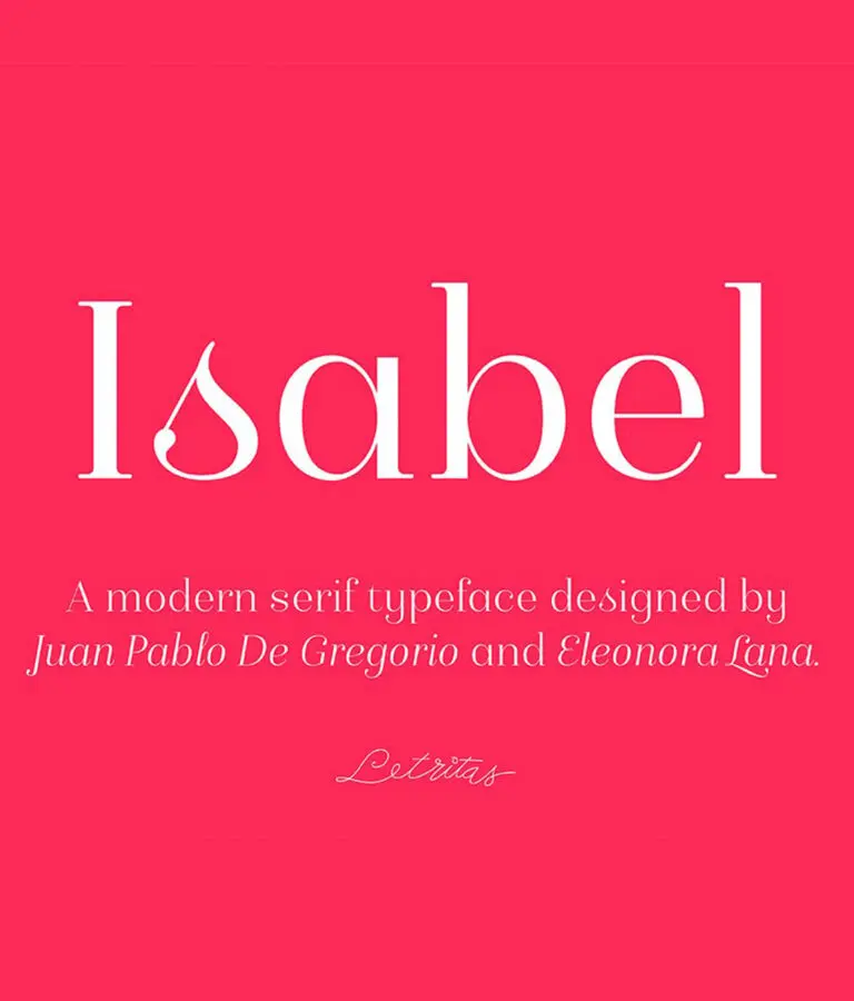 Isabel font