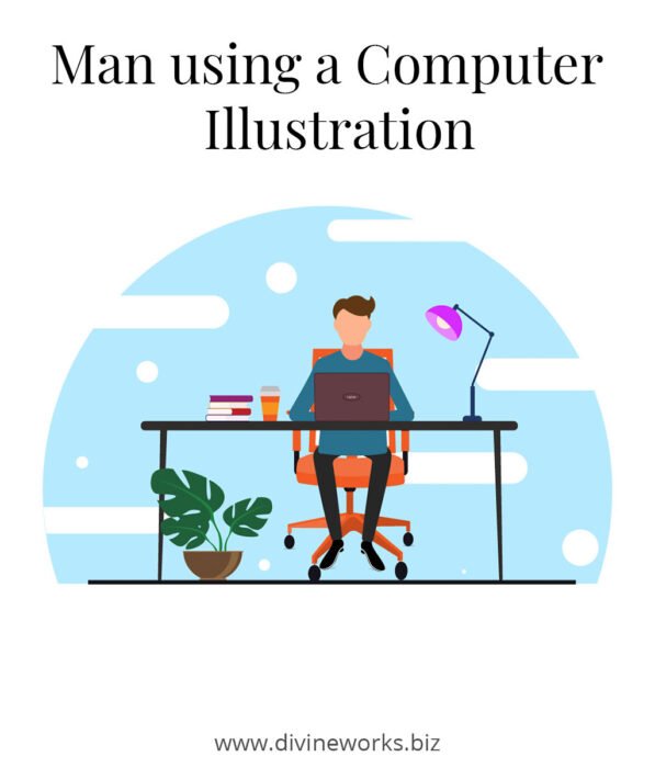 Man using a Computer