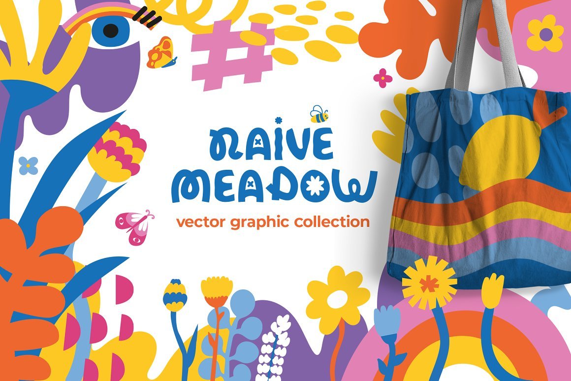 Naive meadow - Vector elements