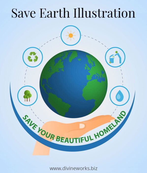 Save Your Earth Illustration