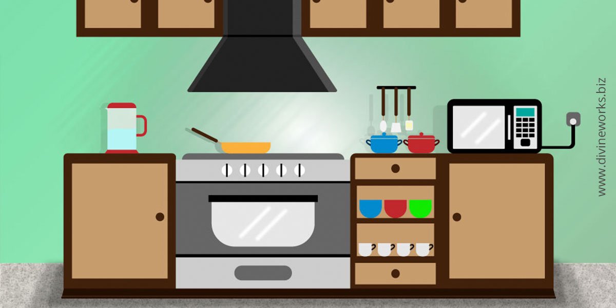 Simple Kitchen Vector Art
