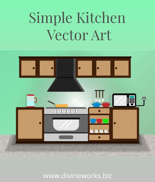 Simple Kitchen Vector Art