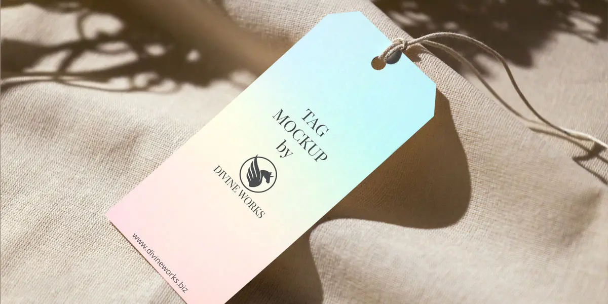 Tag Mockup PSD Free Download