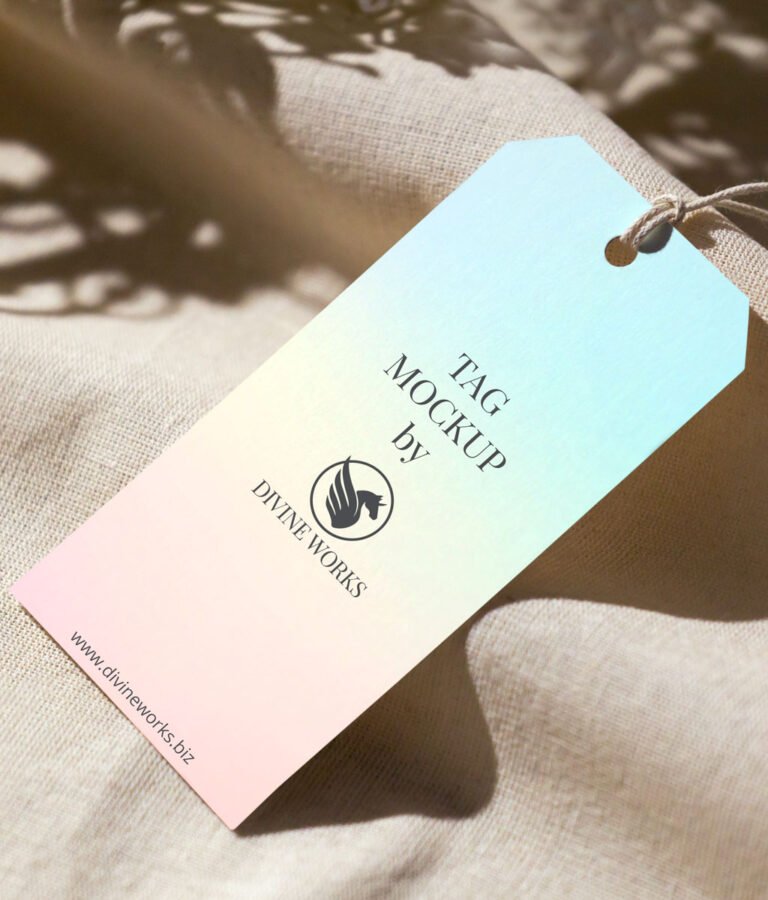 Tag Mockup PSD Free Download