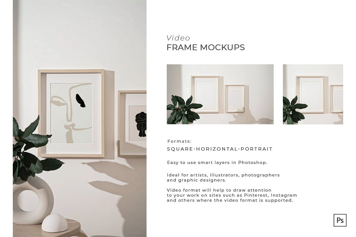 Video&Photo Frame mockups