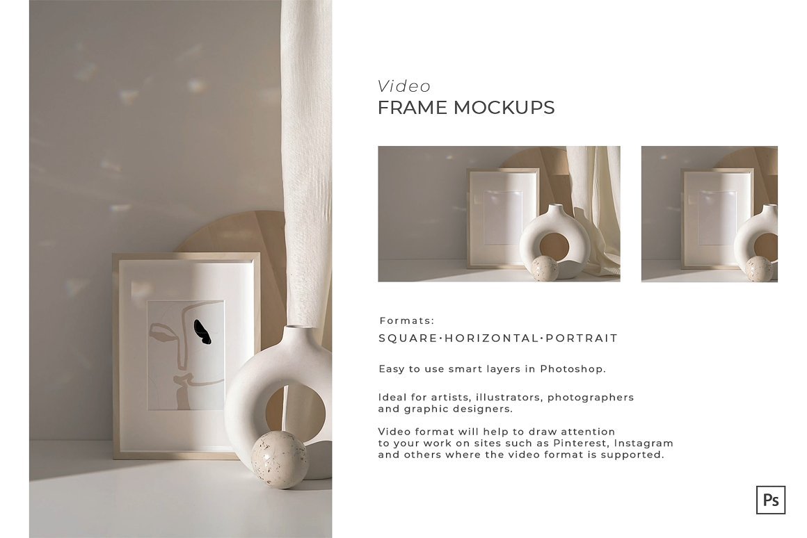 Video&Photo Frame mockups