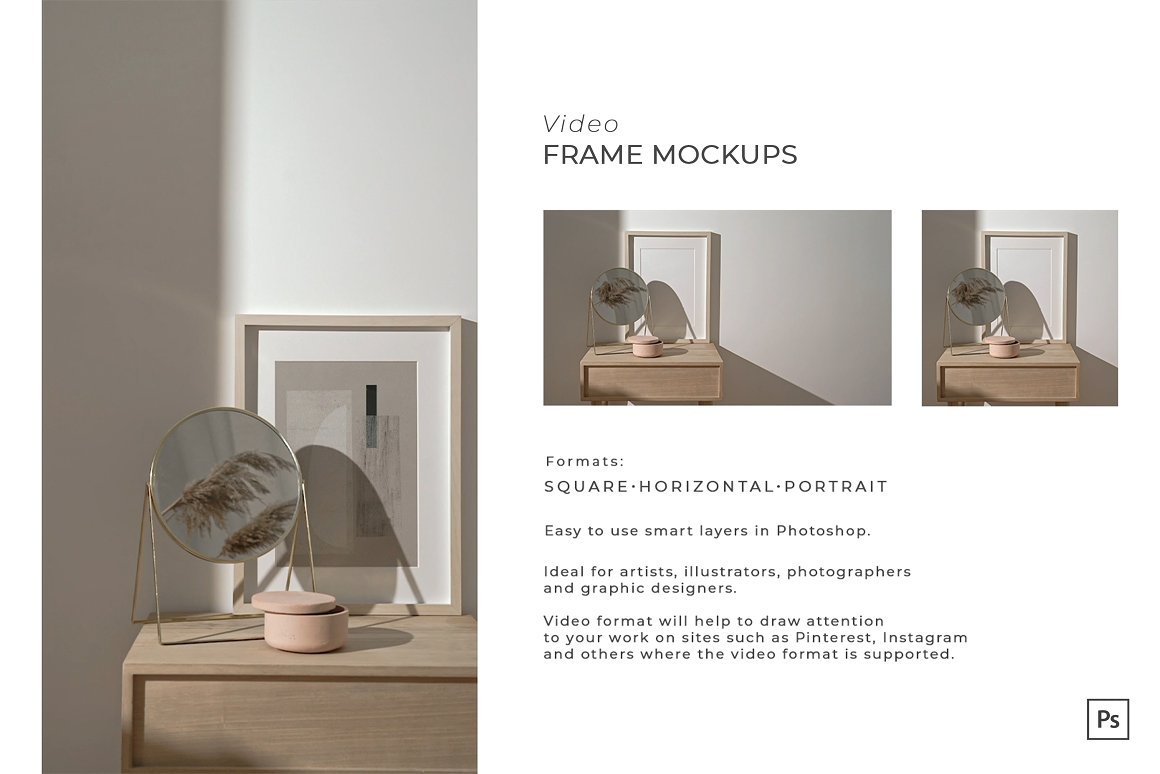 Video&Photo Frame mockups