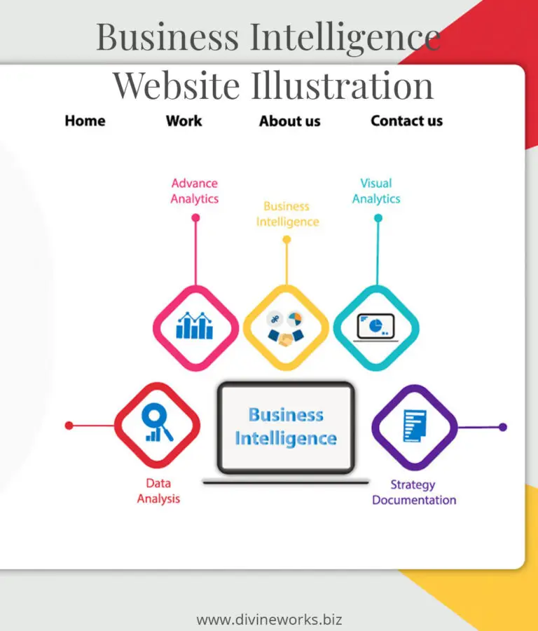 Business Intelligence Website Illustration