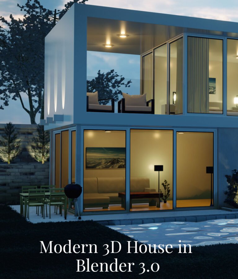 Modern 3D House in Blender 3.0