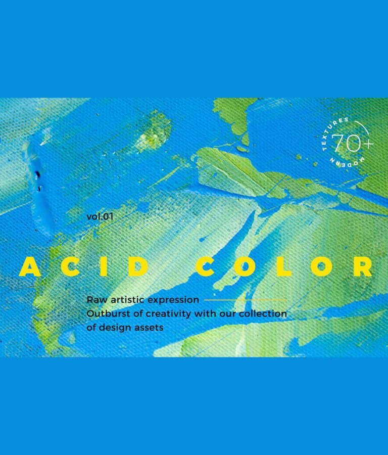 Neon and Acid Color Painting Texture