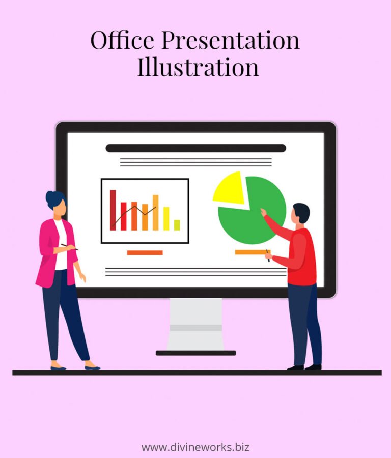 Office Presentation Illustration