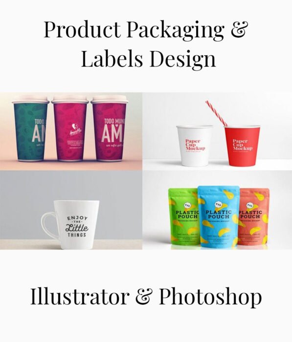 Product Packaging & Labels Design in Illustrator & Photoshop