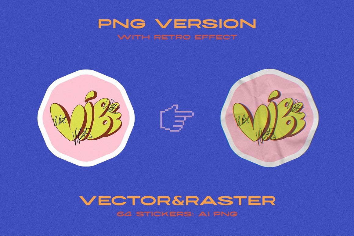 Retro Vibe Stickers