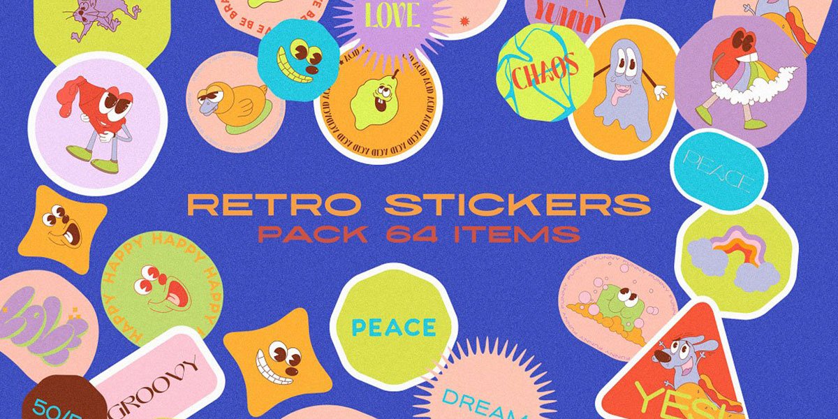 Retro Vibe Stickers