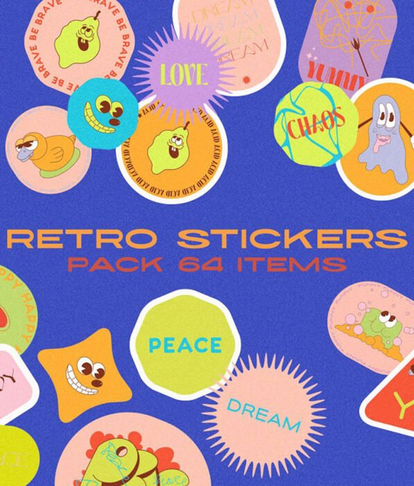 Retro Vibe Stickers