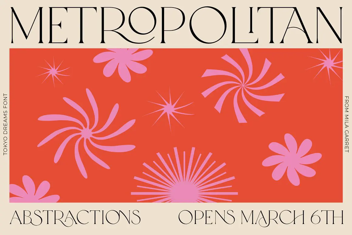 Tokyo Dreams Display Ligature Serif