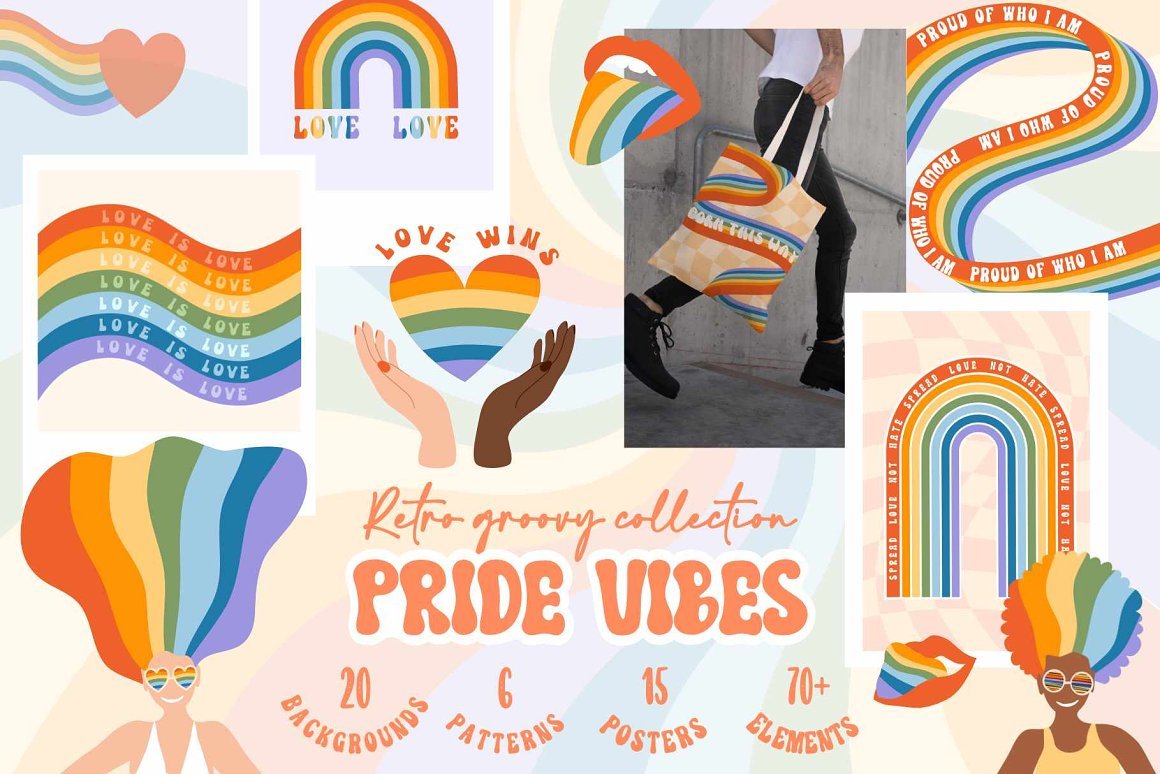 Retro Pride Groovy Set